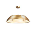 Gouden Hanglamp met Perforaties en Diffuus Licht