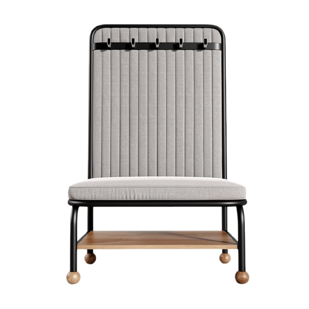 Moderne verstelbare stoel met stoffen bekleding