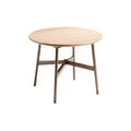 Ronde Houten Eettafel met Stalen Poten